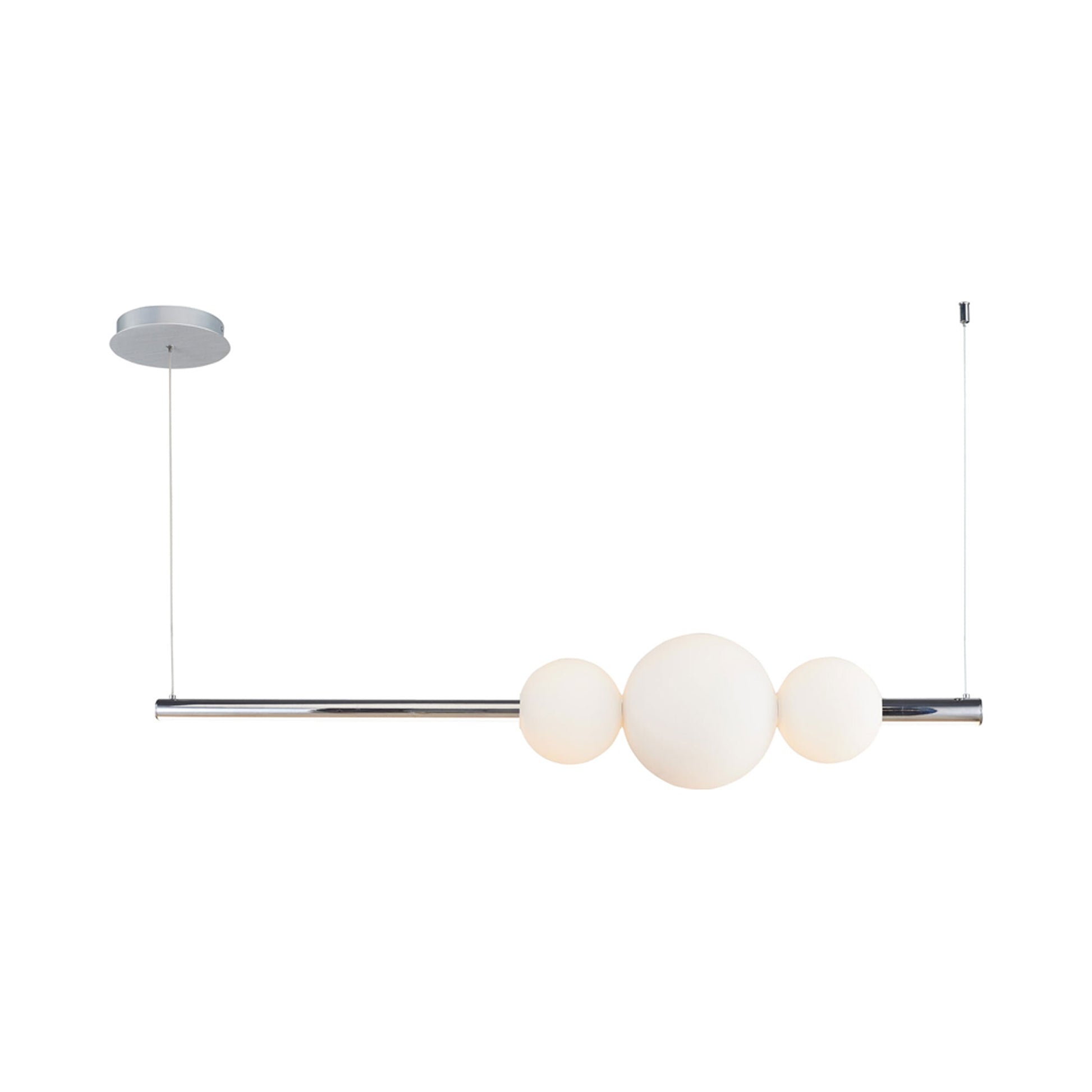 Orb Round Linear LED Pendant Light in Detail.