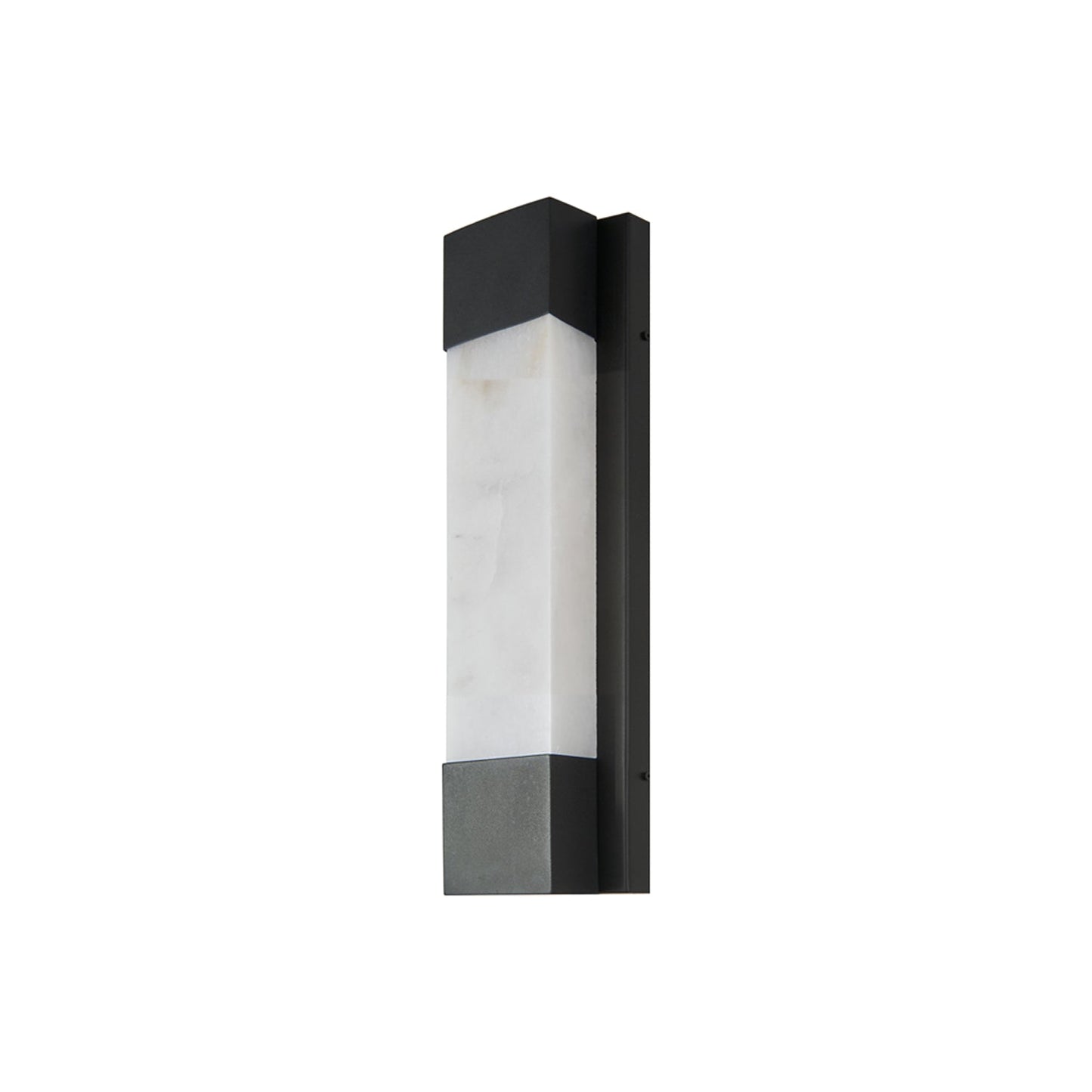 Osiris Outdoor LED Wall Light in Matte Black (16-Inch).