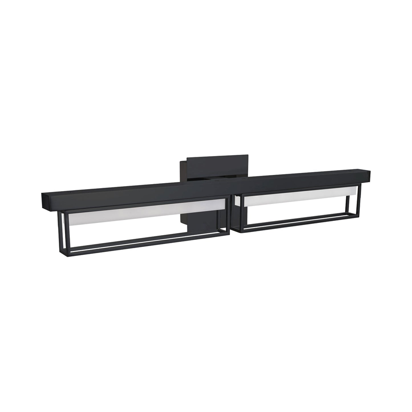 Pane LED Bath Vanity Light in Detail.