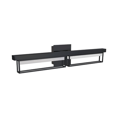 Pane LED Bath Vanity Light in Detail.