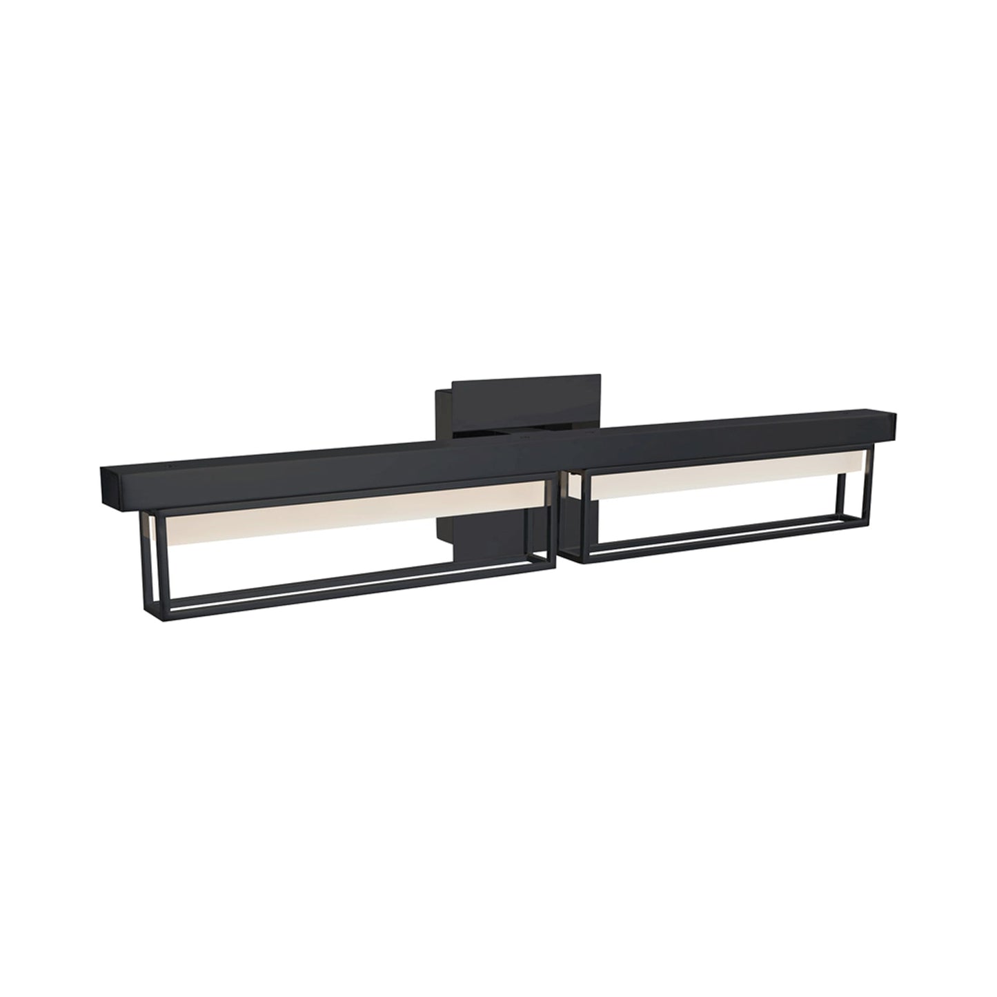 Pane LED Bath Vanity Light in Detail.
