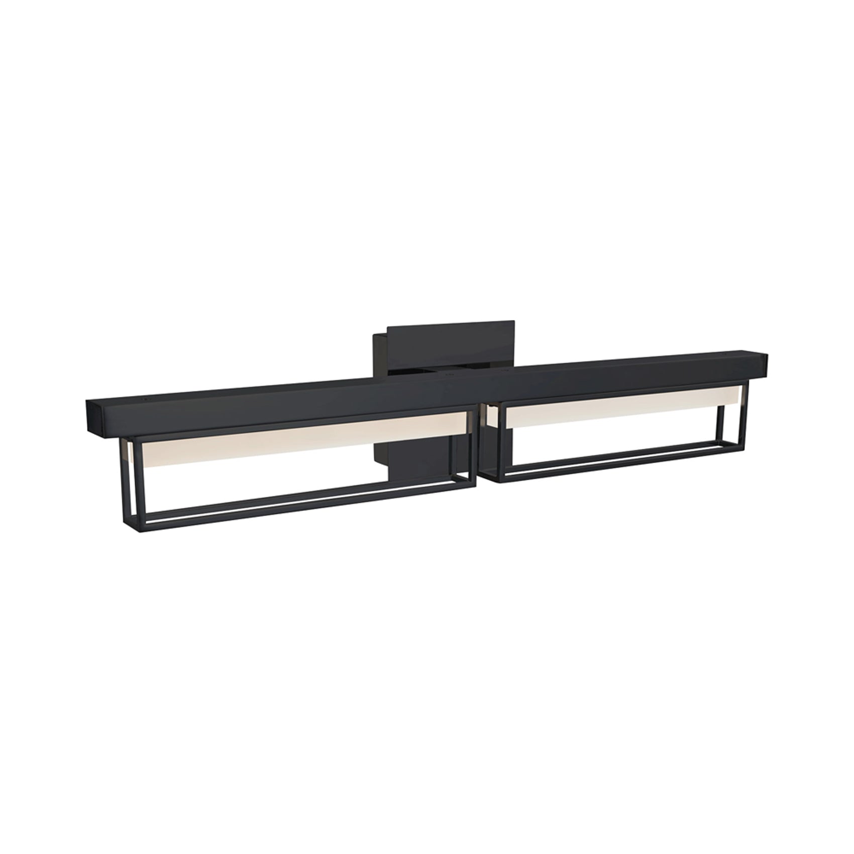 Pane LED Bath Vanity Light in Detail.