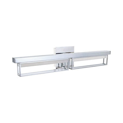 Pane LED Bath Vanity Light in Detail.