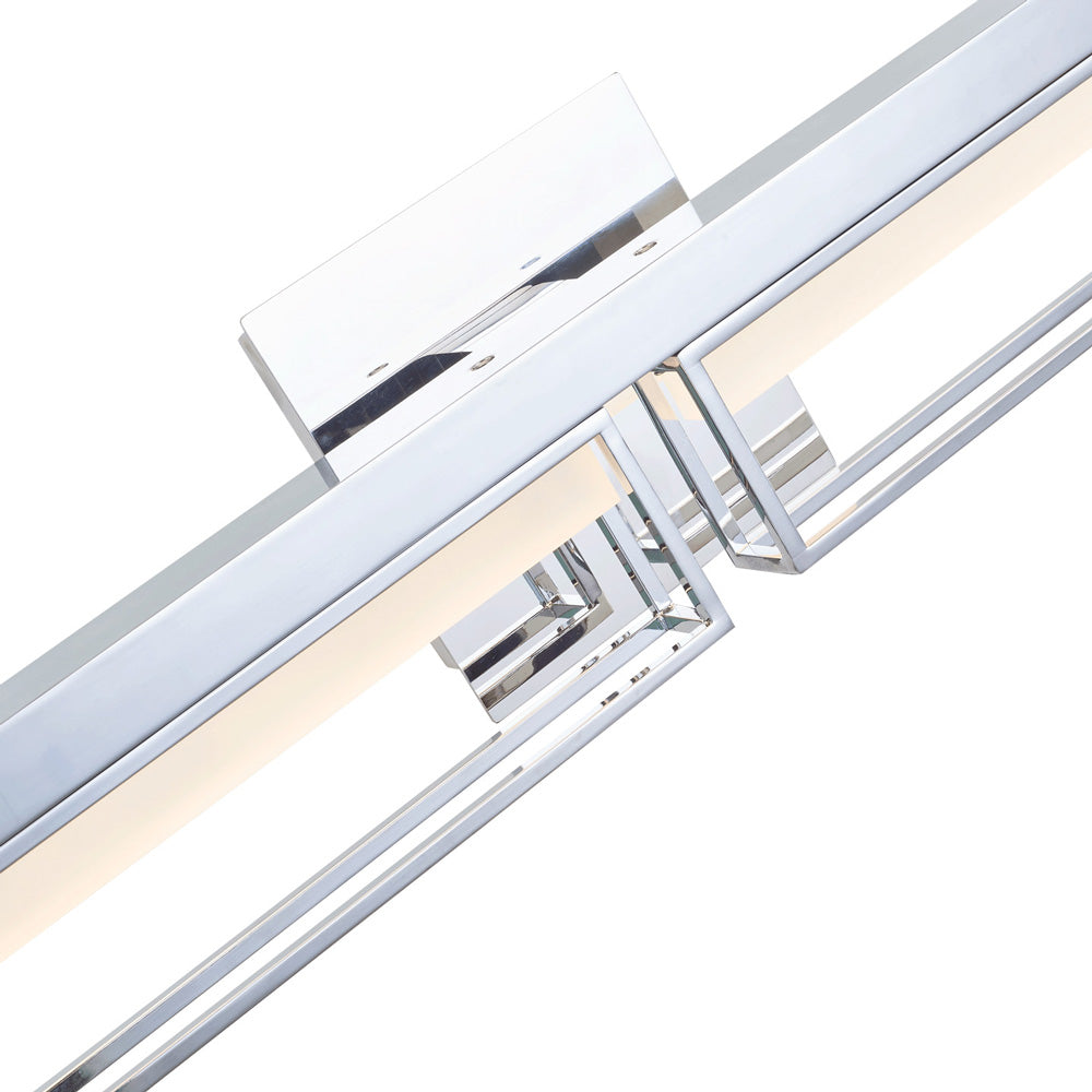 Pane LED Bath Vanity Light in Detail.
