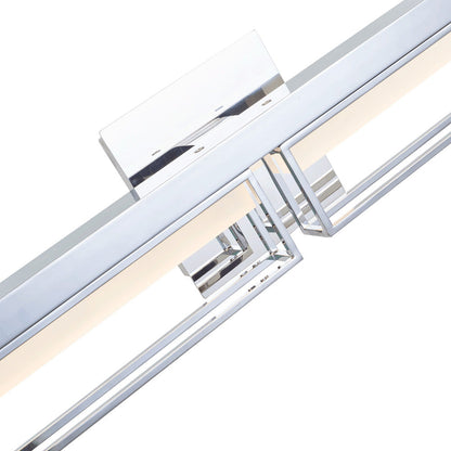 Pane LED Bath Vanity Light in Detail.
