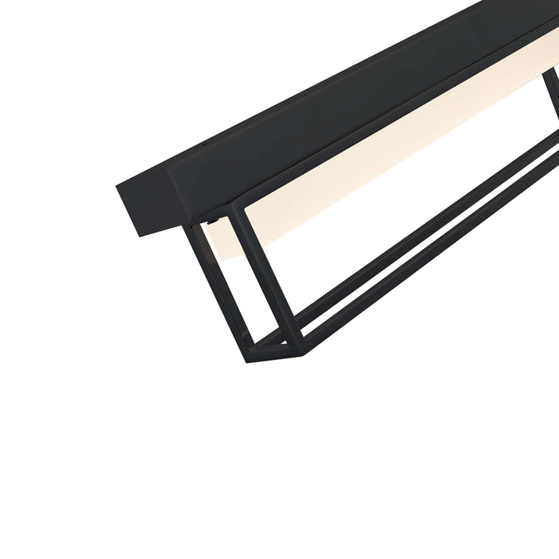 Pane LED Bath Vanity Light in Detail.