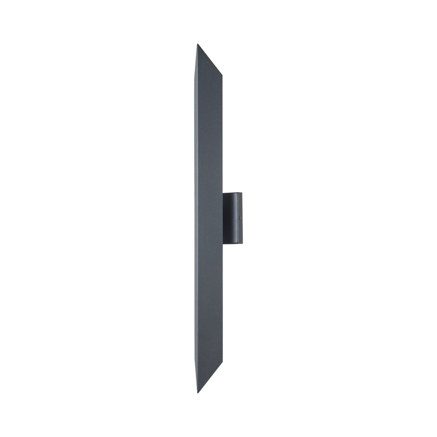 Pauldron Outdoor LED Wall Light in Matte Black (30-Inch).