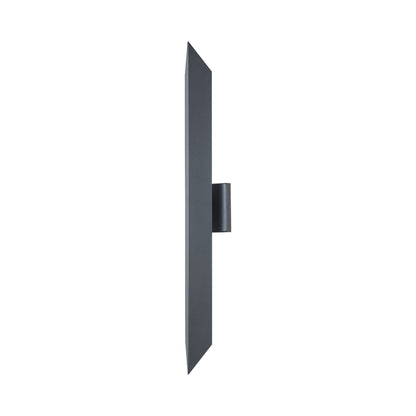 Pauldron Outdoor LED Wall Light in Matte Black (30-Inch).