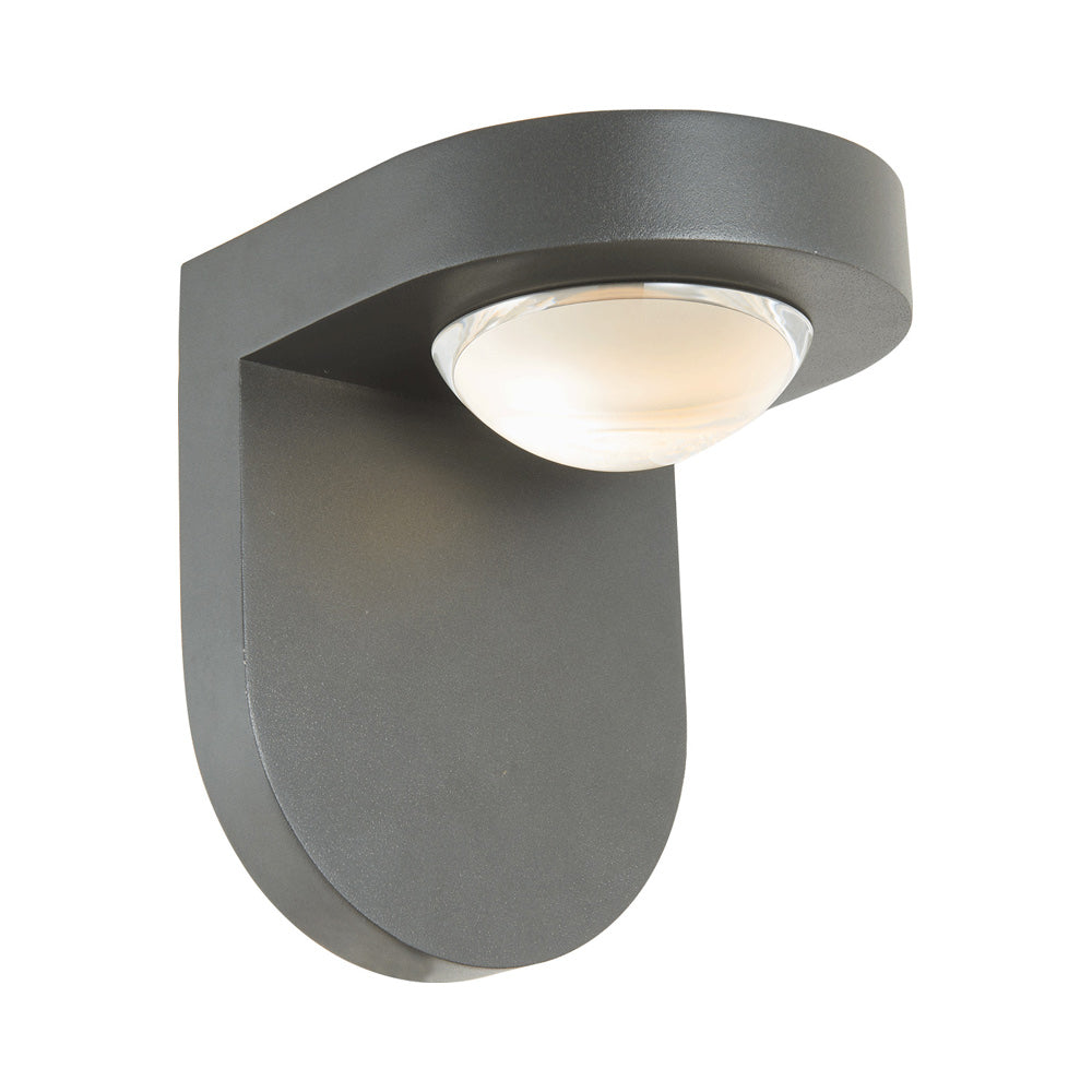 Pharos Outdoor LED Wall Light in Matte Black.