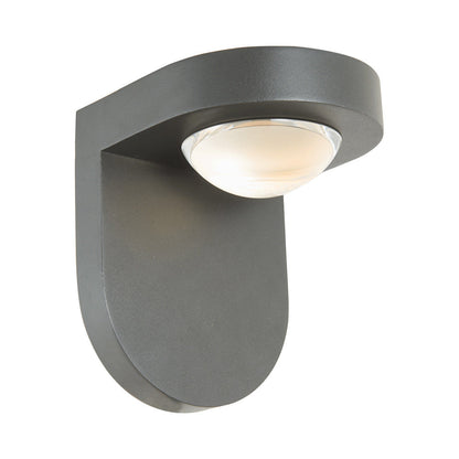 Pharos Outdoor LED Wall Light in Matte Black.