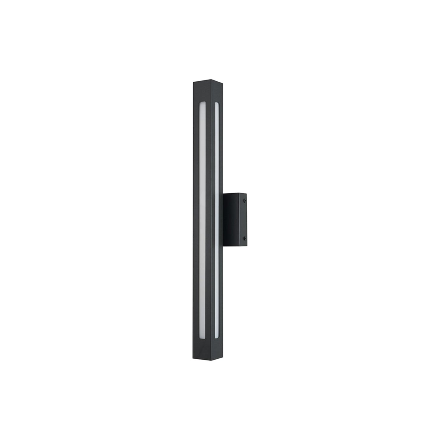 Prism Outdoor LED Wall Light in Matte Black (24-Inch).