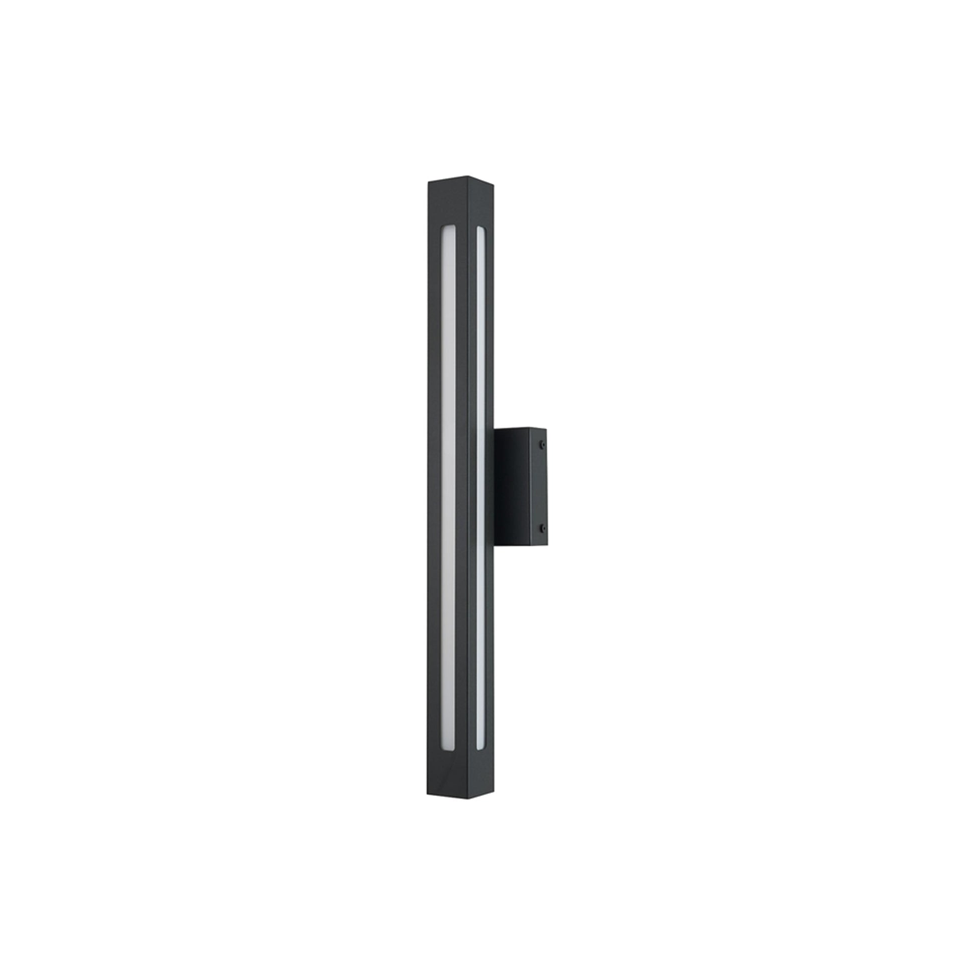 Prism Outdoor LED Wall Light in Matte Black (24-Inch).