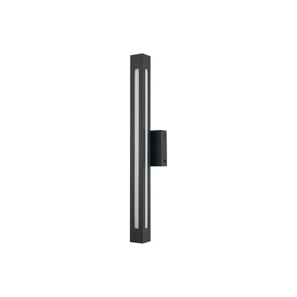 Prism Outdoor LED Wall Light in Matte Black (24-Inch).