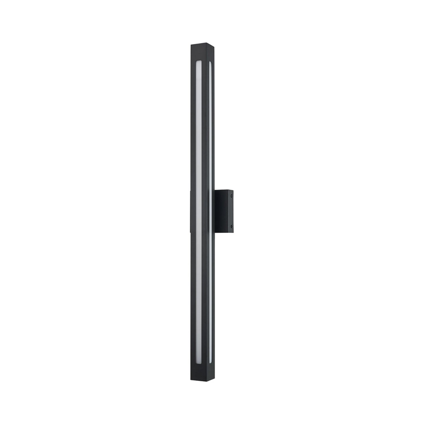 Prism Outdoor LED Wall Light in Matte Black (36-Inch).
