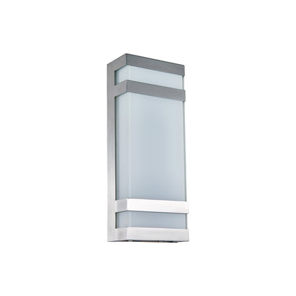 Proton Outdoor LED Wall Light in Stainless Steel (14-Inch).