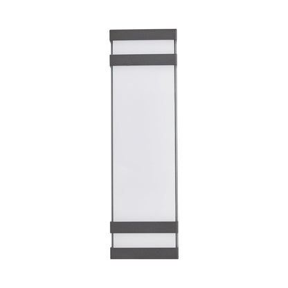Proton Outdoor LED Wall Light in Matte Black (18.7-Inch).