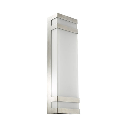 Proton Outdoor LED Wall Light in Stainless Steel (18.7-Inch).