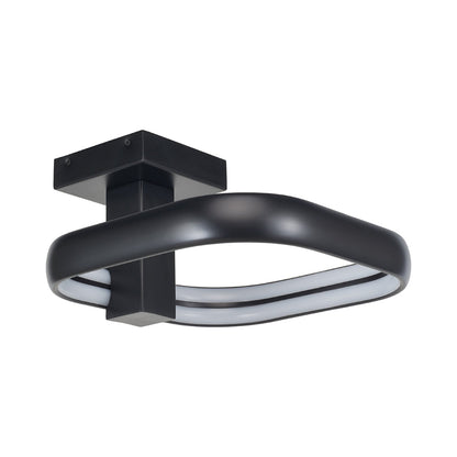 Rave Off-Set LED Semi Flush Mount Ceiling Light in Detail.
