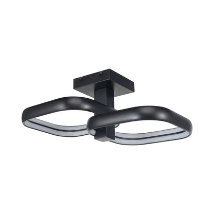 Rave Off-Set LED Semi Flush Mount Ceiling Light in Detail.