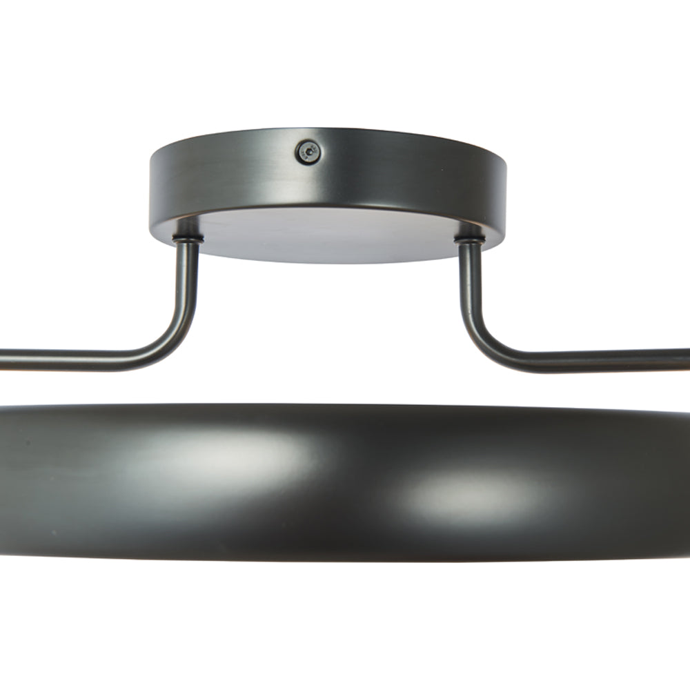 Rave Ring LED Semi Flush Mount Ceiling Light in Detail.