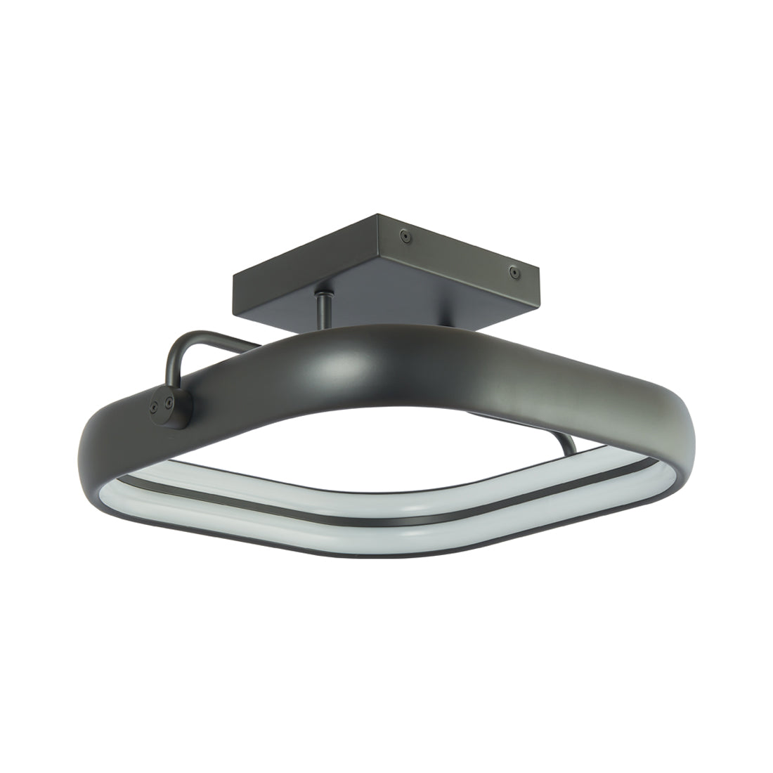 Rave Square LED Semi Flush Mount Ceiling Light in Detail.