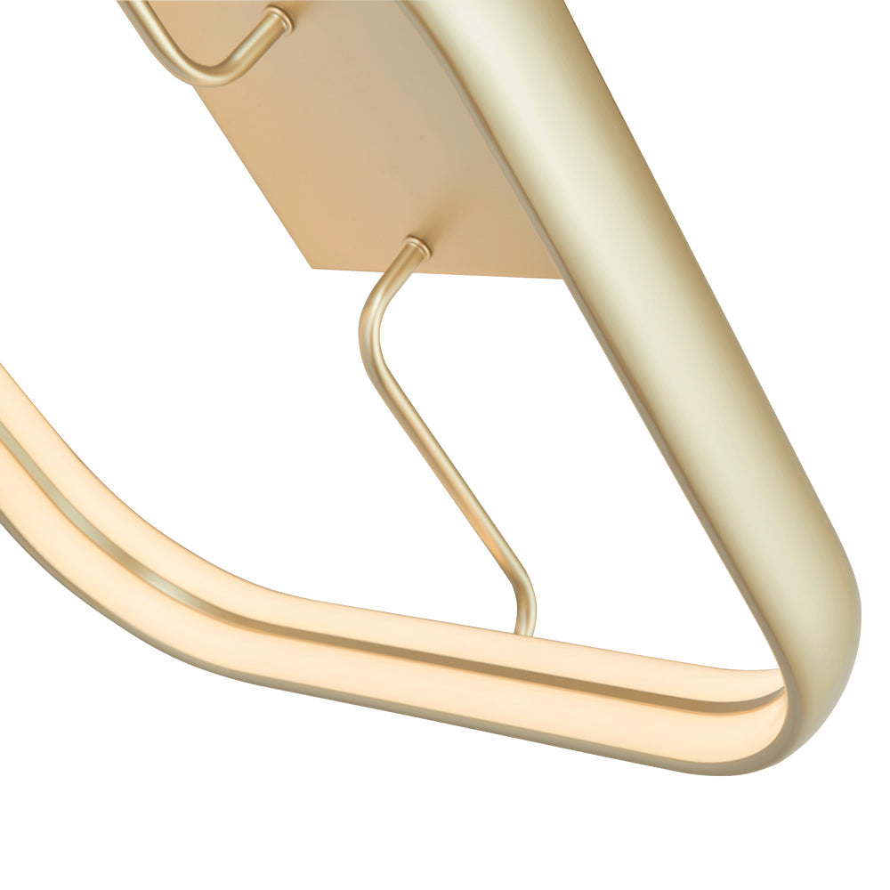 Rave Square LED Semi Flush Mount Ceiling Light in Detail.