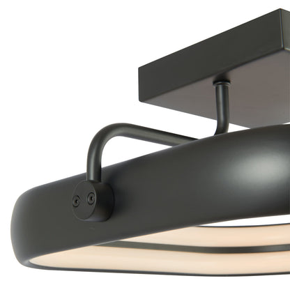 Rave Square LED Semi Flush Mount Ceiling Light in Detail.