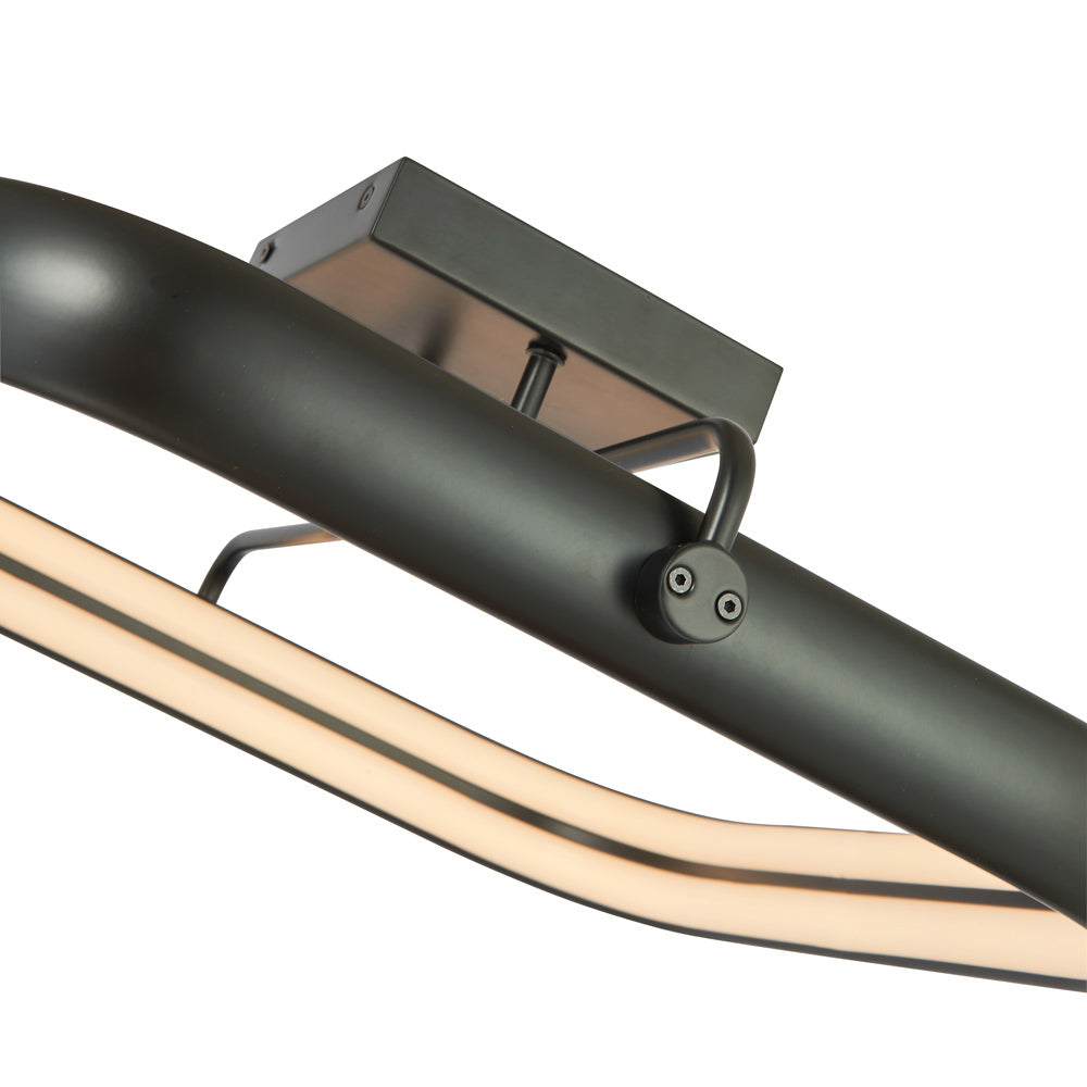 Rave Square LED Semi Flush Mount Ceiling Light in Detail.