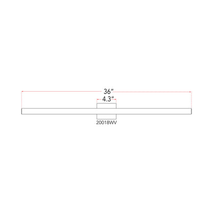 Sabre LED Bath Vanity Light - line drawing.