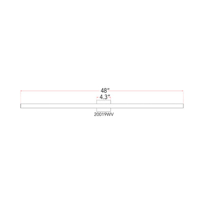 Sabre LED Bath Vanity Light - line drawing.