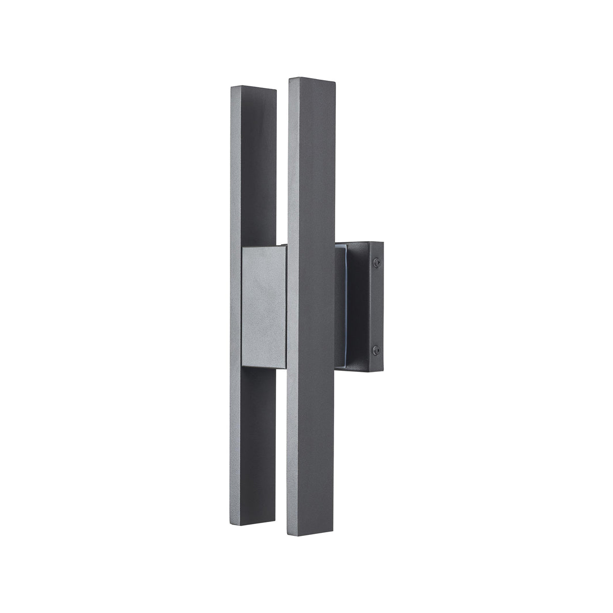 Slate Outdoor LED Wall Light in Matte Black (16-Inch).