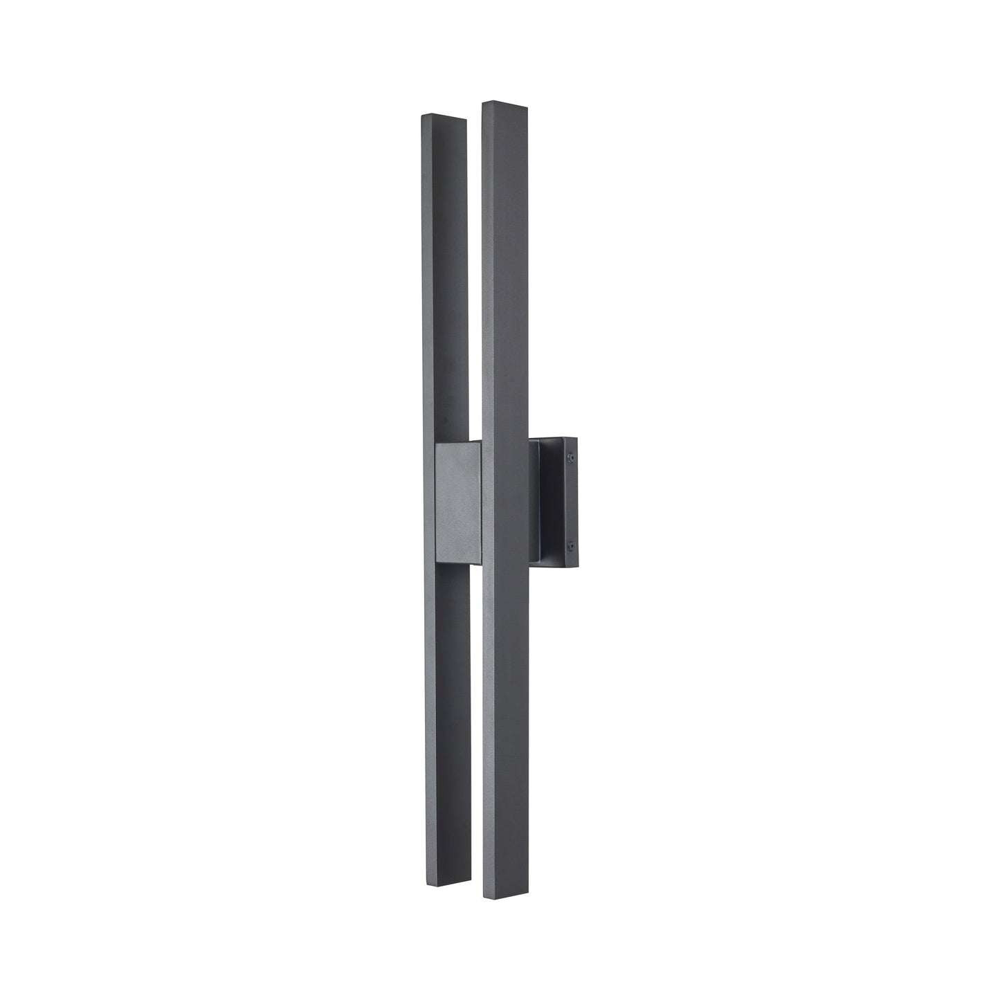 Slate Outdoor LED Wall Light in Matte Black (27.7-Inch).