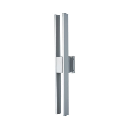 Slate Outdoor LED Wall Light in Silica (27.7-Inch).