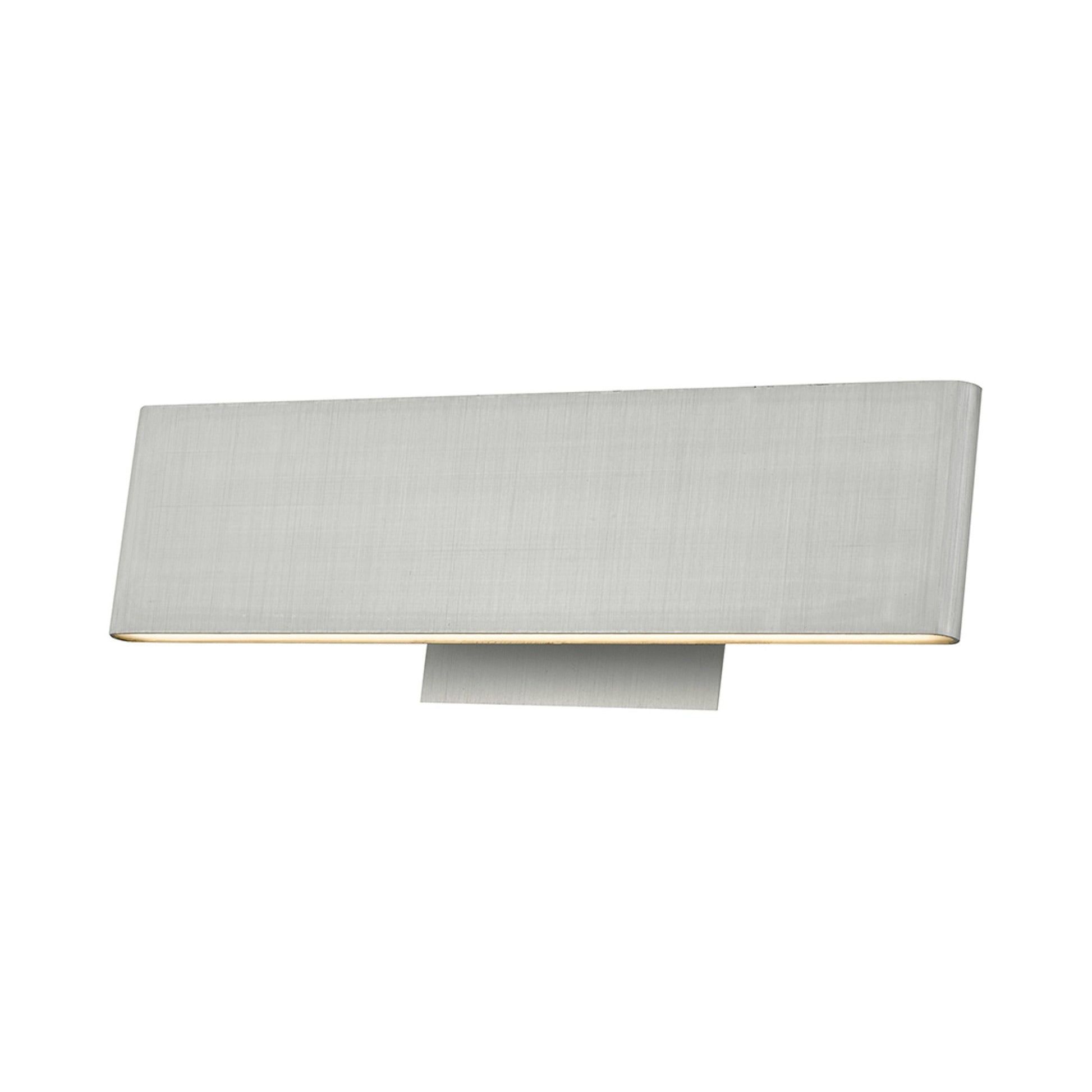 Slim LED Bath Vanity Light in Brushed Aluminum (12-Inch).