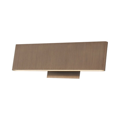 Slim LED Bath Vanity Light in Brushed Bronze (12-Inch).