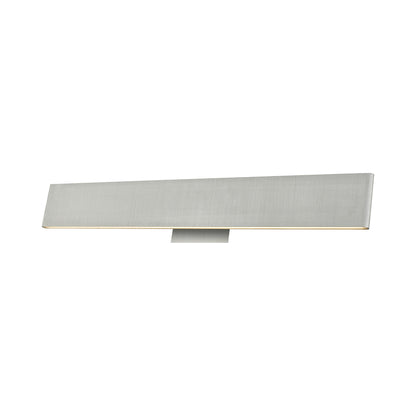 Slim LED Bath Vanity Light in Brushed Aluminum (24-Inch).