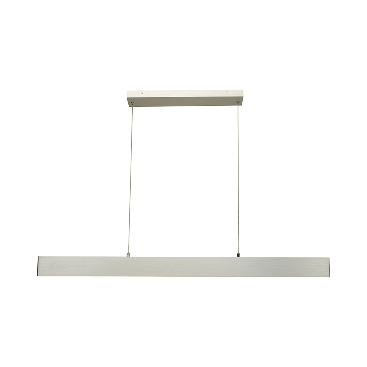 Slim LED Pendant Light in Brushed Aluminum (46.9-Inch).