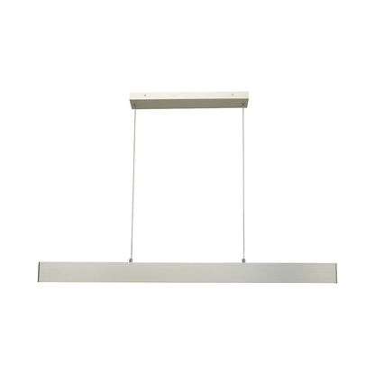 Slim LED Pendant Light in Brushed Aluminum (46.9-Inch).