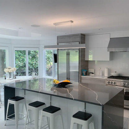 Slim LED Pendant Light in kitchen.