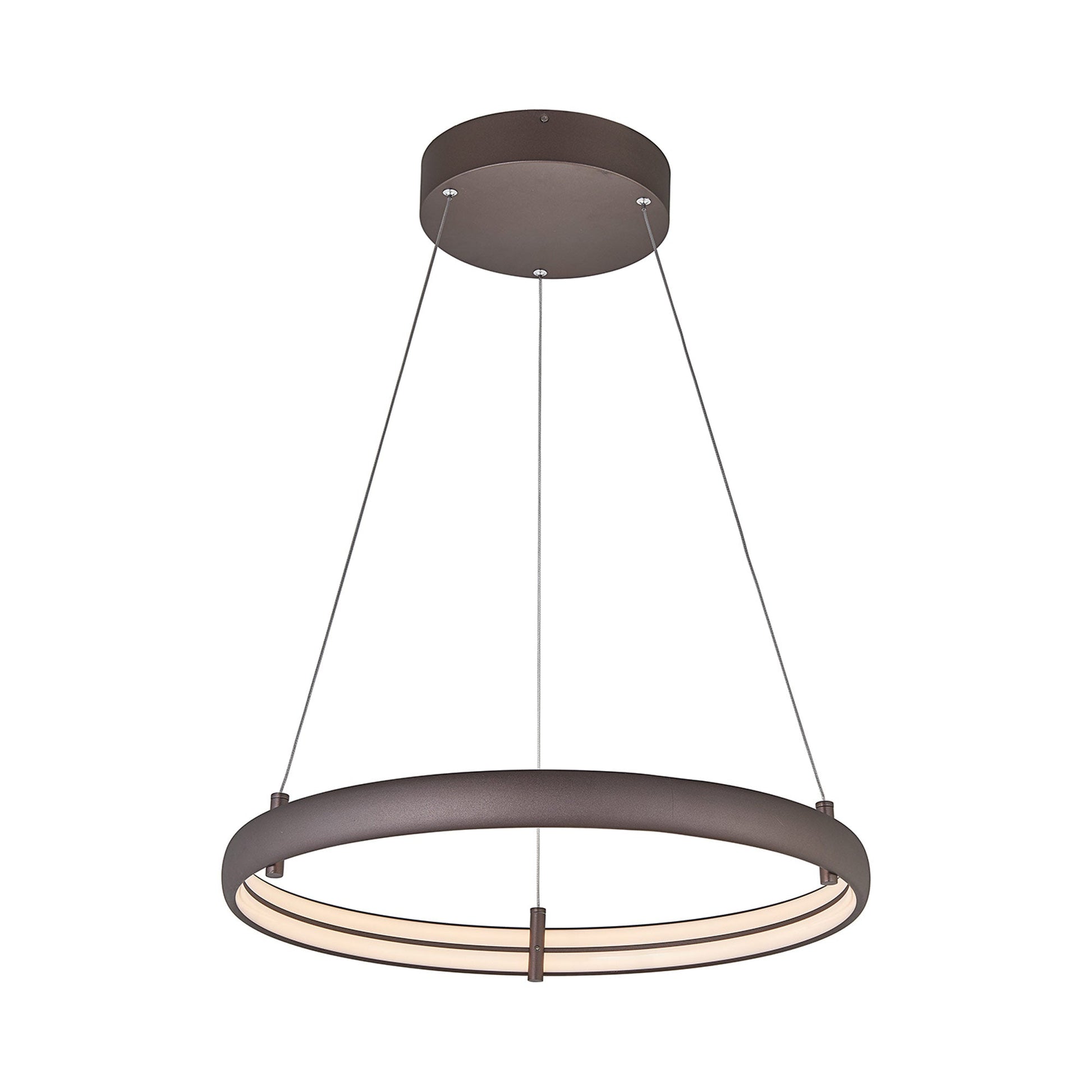 Sling Ring LED Pendant Light in Bronze (Small).