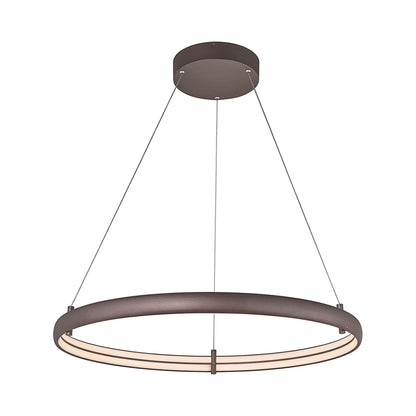 Sling Ring LED Pendant Light in Bronze (Medium).