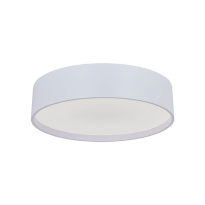 Snare LED Flush Mount Ceiling Light in Matte White (10-Inch).