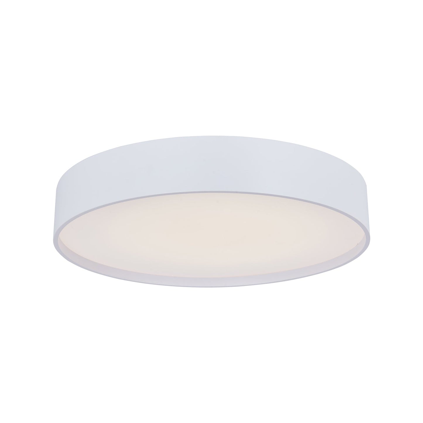 Snare LED Flush Mount Ceiling Light in Matte White (14-Inch).