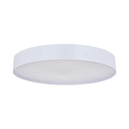 Snare LED Flush Mount Ceiling Light in Matte White (17-Inch).