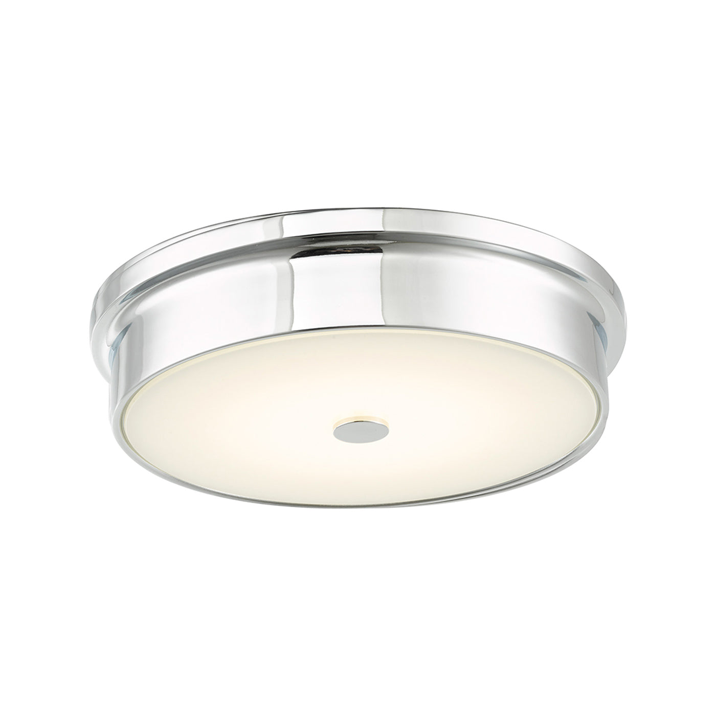 Spark LED Flush Mount Ceiling Light in Chrome (12-Inch).