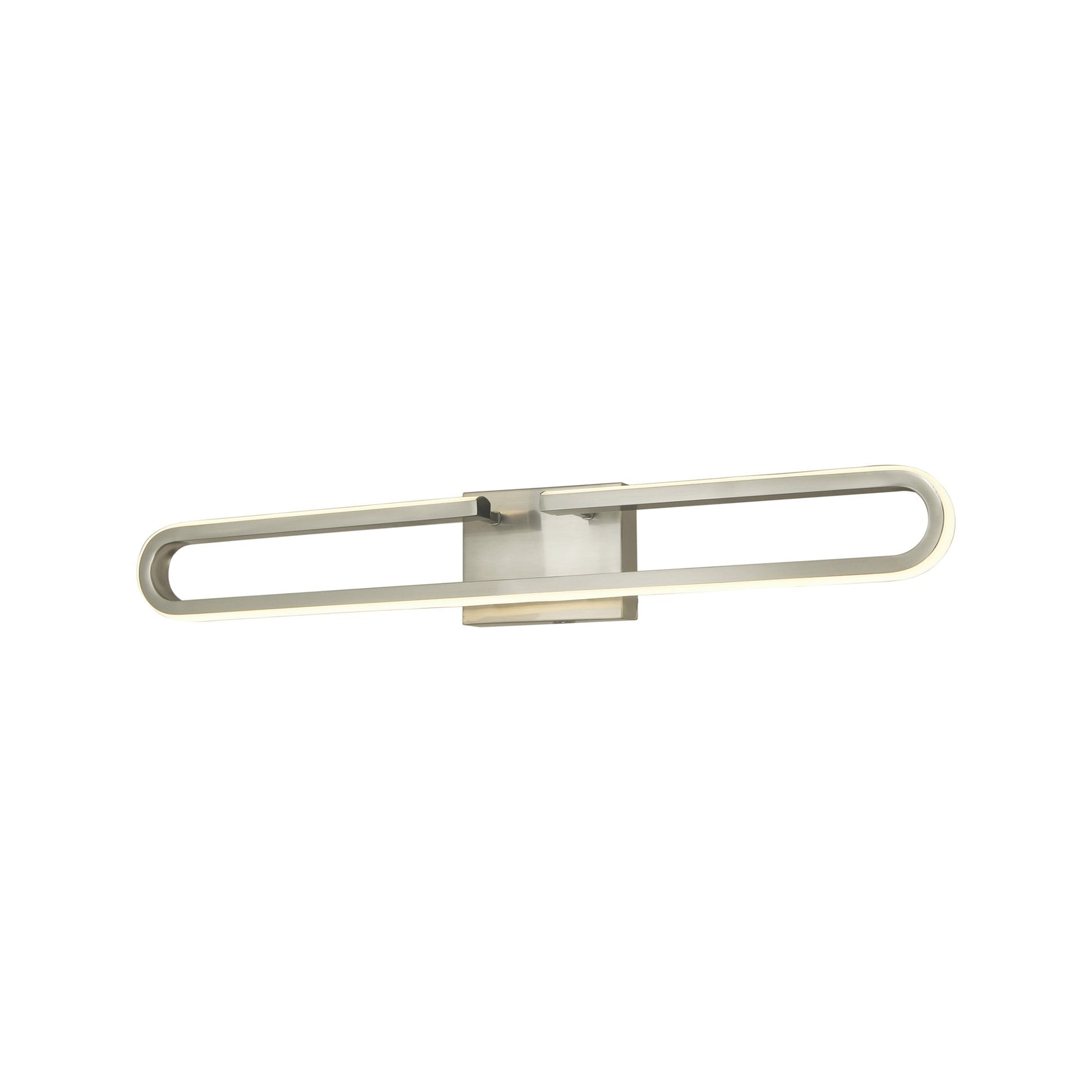 Speedway LED Bath Vanity Light in Brushed Nickel (32-Inch).