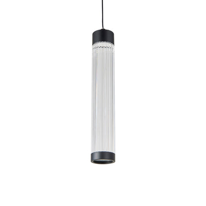 Spin LED Pendant Light in Matte Black (14-Inch).