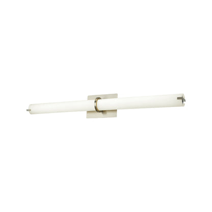 Squire Round LED Bath Vanity Light in Brushed Nickel (26.37-Inch).