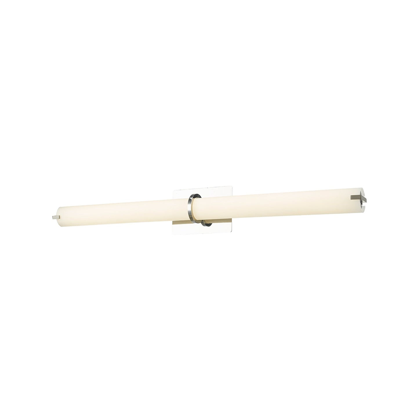 Squire Round LED Bath Vanity Light in Chrome (26.37-Inch).