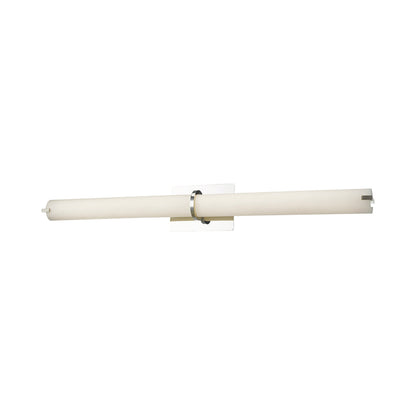 Squire Round LED Bath Vanity Light in Chrome (38-Inch).